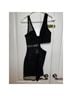 Hours Polka Dots Black Silver Cocktail Dress Size XS - photo 3