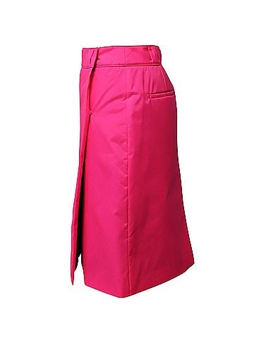 Prada Prada Midi Skirt in Pink Nylon (view 2)