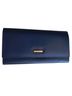 St. John Caviar 100% Leather Blue Clutch One size - photo 1