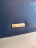St. John Caviar 100% Leather Blue Clutch One size - photo 4