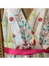 Chetta B White Pink Casual Dress Size 6 - photo 3