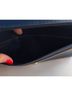 St. John Caviar 100% Leather Blue Clutch One size - photo 11