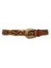 The Limited 100% Leather Brown Gold Leather Belt Size S - photo 6