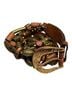 The Limited 100% Leather Brown Gold Leather Belt Size S - photo 2