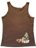 Roxy Floral Brown Tank Top Size M - photo 2