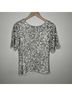 L.K. Bennett 100% Polyester 100% Polyester Silver T-Shirt Size 8 - photo 8