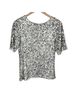 L.K. Bennett 100% Polyester 100% Polyester Silver T-Shirt Size 8 - photo 1
