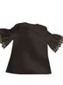 Gracia 100% Polyester Black Gold T-Shirt Size S - photo 2