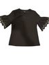Gracia 100% Polyester Black Gold T-Shirt Size S - photo 1