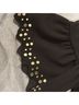 Gracia 100% Polyester Black Gold T-Shirt Size S - photo 3