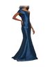 Amsale 100% Polyester Blue Cocktail Dress Size 4 - photo 1