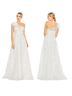 Mac Duggal 100% Polyester White Ivory Cocktail Dress Size 4 - photo 1
