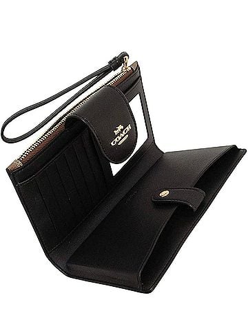 Coach Phone Wallet Wrislet Leather Wristlet (view 2)