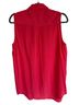 Equipment Red Sleeveless Blouse Size L - photo 2