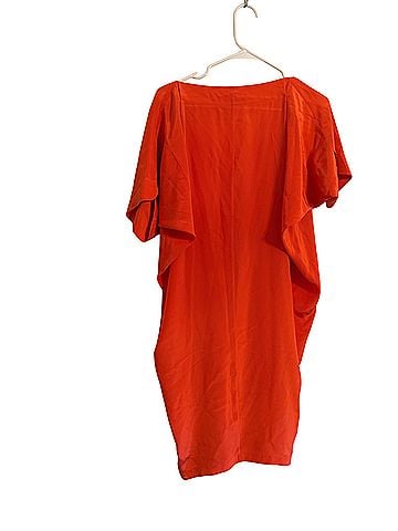Vince. Vince Mandarin Silk Draped Dress Cocktail Dress (view 2)