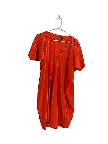 Vince. Vince Mandarin Silk Draped Dress Cocktail Dress (view 1)