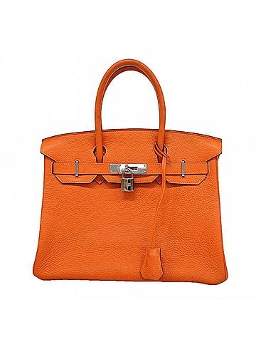 Hermès Hermes Birkin 30 Togo Leather Handbag, Orange, ?N Stamp, Women's, OP009625 (view 1)