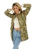 Zoco Floral Solid Green Multi Color Coat Size M - photo 1