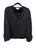 Alexis 100% Silk Black Long Sleeve Blouse Size S - photo 2