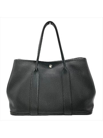Hermès Hermes Garden Party PM Tote Bag, Negonda Leather, ?P Stamp, Black, Silver Hardware, Women's. (view 1)