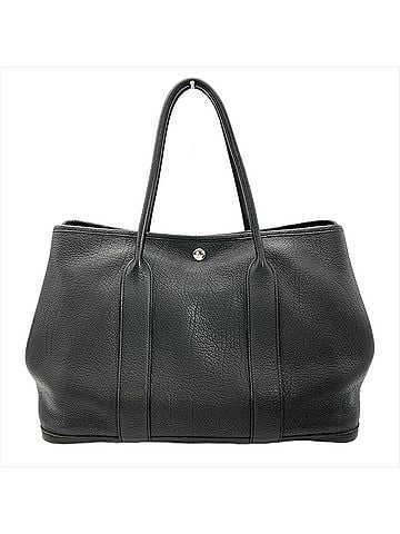 Hermès Hermes Garden Party PM Tote Bag, Negonda Leather, ?P Stamp, Black, Silver Hardware, Women's. (view 2)