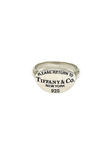 Tiffany & Co. Tiffany &amp; Co. Return to the World Ring, approximately 4.5g, sterling silver (SV925), oval shape. (view 1)