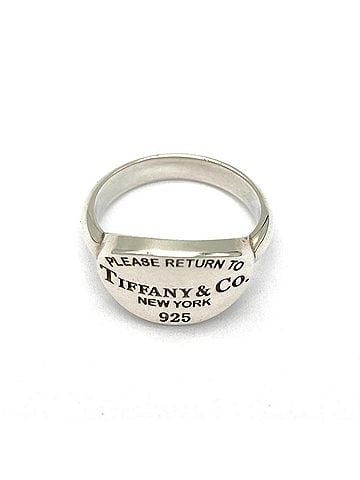 Tiffany & Co. Tiffany &amp; Co. Return to the World Ring, approximately 4.5g, sterling silver (SV925), oval shape. (view 2)