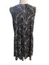 Chico's Floral Black White Casual Dress Size 1 - photo 2