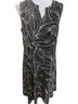 Chico's Floral Black White Casual Dress Size 1 - photo 1