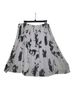 Emanuel Ungaro 52% Silk 48% Cotton 100% Polyester Floral Gray Formal Skirt Size 14 - photo 1