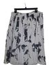 Emanuel Ungaro 52% Silk 48% Cotton 100% Polyester Floral Gray Formal Skirt Size 14 - photo 2