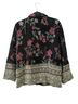 Sag Harbor Floral Black Red Green Ivory Jacket Size 14 (petite) - photo 2