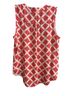 41Hawthorn Print White Orange Sleeveless Blouse Size L - photo 2