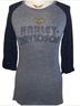 Harley Davidson Gray Black 3/4 Sleeve Top Size L - photo 5