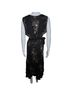 ECI 100% Silk Floral Black Cocktail Dress Size 12 - photo 2