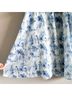 Elliatt 100% Polyester Floral Blue White Casual Dress Size S - photo 6