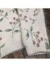 Moda International Floral White Green Pink Pullover Sweater Size XS - photo 5