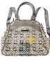 Petunia Pickle Bottom Floral Gray Ivory Yellow Backpack One size - photo 1