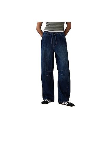 Gap GAP Mid Rise Easy barrel Horseshoe Jeans Excellent condition Waist-15 Inseam-24 Rise-12 Smoke &amp; Casual Pants (view 1)