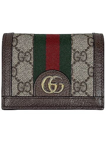 Gucci Gucci Ophidia GG Small Wallet Double G Web Sherry Line Bi-fold Supreme Brown 735574 Women's (view 1)