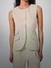 Rag & Bone 100% Linen Tan Vest Size 4 - photo 3