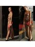 The Sei 100% Silk Brown Tan Cocktail Dress Size 4 - photo 5