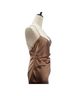 The Sei 100% Silk Brown Tan Cocktail Dress Size 4 - photo 9