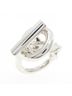 Hermès 100% Sterling Silver Multi Color Hermes Hermès Croisette Ring One size - photo 1