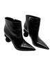 Cult Gaia 100% Leather Black Ankle Boots Size EU 37 1/2 - photo 1