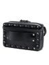 Valentino 100% Leather Black Textured Leather Rolling Rockstud Camera Bag One size - photo 3