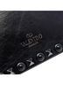 Valentino 100% Leather Black Textured Leather Rolling Rockstud Camera Bag One size - photo 6