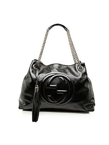 Gucci Medium Patent Soho Chain Tote (view 1)
