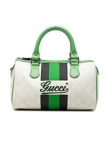 Gucci Small GG Supreme Joy Web Boston Bag (view 1)