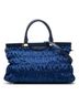 Prada 100% Nylon Blue Tessuto Gaufre Frame Satchel One size - photo 1